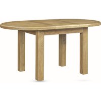 Kysen Small Oval Wooden Extending Dining Table in Oak