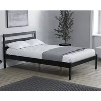 Laurel Wooden Small Double Bed In Black