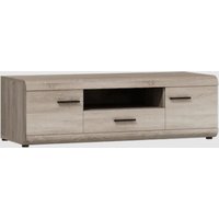 Lecco Wooden TV Stand With 2 Doors 1 Drawer In Sonoma Oak