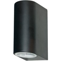 LED Outdoor 2 Light In Black With Fixed Glass Lens LED Outdoor 2 Light In Black With Fixed Glass Lens