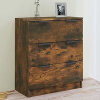 Leslie Wooden Chest Of 3 Drawers In Smoked Oak