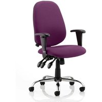 Lisbon Office Chair In Tansy Purple With Arms Lisbon Office Chair In Tansy Purple With Arms