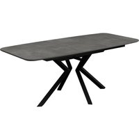 Loreto Wooden Extending Dining Table In Grey Marble Effect