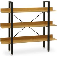 Loxton Wooden 3 Tier Shelving Unit In Light Yellow