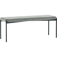 Luling Velvet Dining Bench - Grey