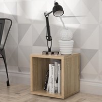 Product photograph of Mabon Wooden Bookshelf In Sonoma Oak from Furniture in Fashion