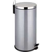 Madrid Stainless Steel 30 Litre Pedal Bin In Grey
