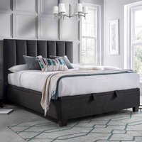 Magna Fabric Ottoman Storage King Size Bed In Pendle Slate