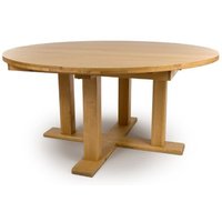 Magna Wooden Round Dining Table In Oak