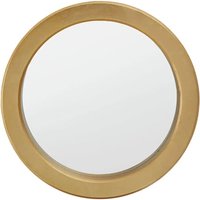 Mainz Round Wall Mirror With Gold Metal Frame
