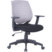 Furniture in Fashion Malabo Fabric Home And Office Chair In Grey And Black