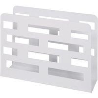 Mannheim Metal Magazine Rack In White