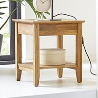 Maricopa Wooden End Table With Undershelf In Oak