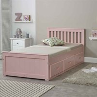 Marietta Storage Single Bed With 3 Drawers In Pink