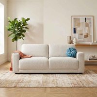 Marqen Fabric 3 Seater Sofa in Light Beige