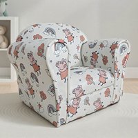 Maspeth Fabric Armchair In Pig White