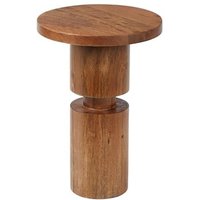 Mavon Mango Wood End Table in Brown