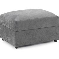 Maxton Fabric Foot Stool In Grey