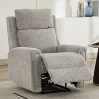 Medinah Fabric Electric 1 Seater Sofa - Ash