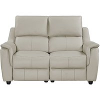 Milun Leather Electric Recliner 2 Seater Sofa In Cloud