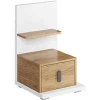 Minot Kids Wooden Bedside Cabinet Right In Natural Hickory Oak