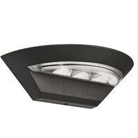 Mississippi Semi Circle Outdoor Wall Bracket In Dark Grey Mississippi Semi Circle Outdoor Wall Bracket In Dark Grey