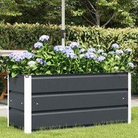 Modenza 100 x 45cm Garden Steel Planter In Anthracite