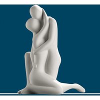 Moline Ceramics Couple You And Me Sculpture In White