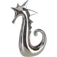 Moline Ceramics Seahorse Sculpture In Silver Shiny
