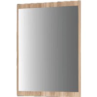 Muncie Bedroom Wall Mirror In Oak Wooden Frame