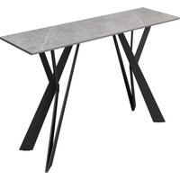 Murray Sintered Ceramic Console Table In Mid Grey