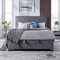 Nampa Fabric Ottoman Storage Super King Size Bed In Vogue Grey