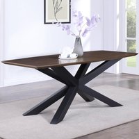 Narva Small Wooden Rectangular Dining Table In Walnut