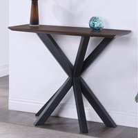 Narva Wooden Rectangular Console Table In Walnut