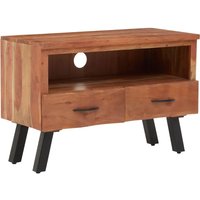 Nashua Wooden TV Stand With 2 Drawers In Natural