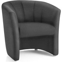 Neo Fabric Single Tub Chair In Black