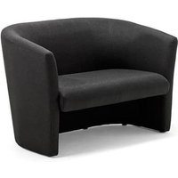 Neo Fabric Twin Tub Chair In Black