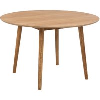 Newhall Wooden Round Dining Table in Oak