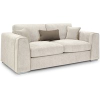Newnan Fabric 3 Seater Sofa In Beige