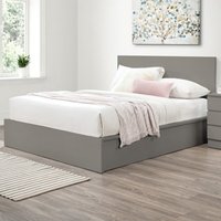 Oakley Wooden Ottoman Storage King Bed In Grey