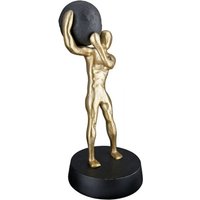 Ocala Aluminium Strong Man One Sculpture In Gold And Black