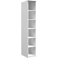 Olathe Wooden Bookcase With 6 Shelves In White