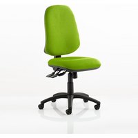 Olson Home Office Chair In Green With Castors