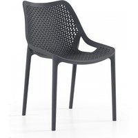 Olympia Polypropylene Side Chair In Anthracite