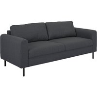 Onalaska Fabric 2.5 Seater Sofa In Basel Dark Grey
