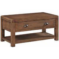 Ontario Wooden Coffee Table With 1 Drawer In Dark Oak