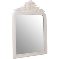 Ornatis Rectangular Wall Bedroom Mirror In Cream Frame