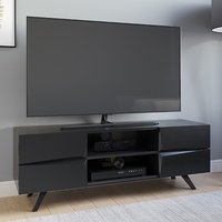 Orsha Wooden TV Stand With 4 Drawers In Black