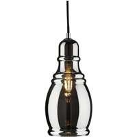 Osborne Ceiling Pendant Light In Smoke Glass And Chrome Osborne Ceiling Pendant Light In Smoke Glass And Chrome