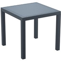 Ottawa Resin Outdoor Dining Table In Dark Grey
